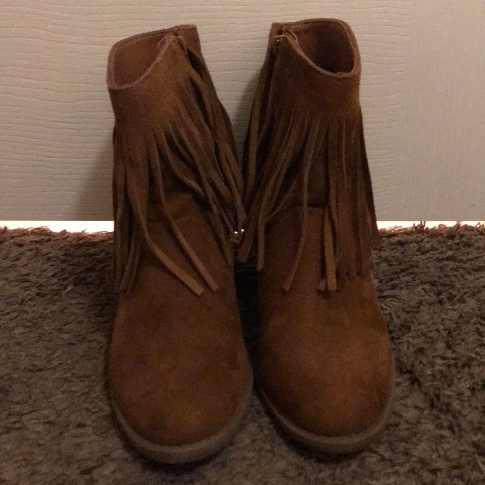 Mission fringe booties